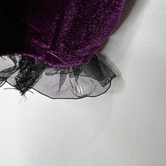 NWT iLover Dress sz Lg Purple Velvet Gothic Vintage Look Fit & Flare - Picture 8 of 10